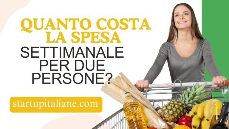 Quanto costa la spesa settimanale per due persone?